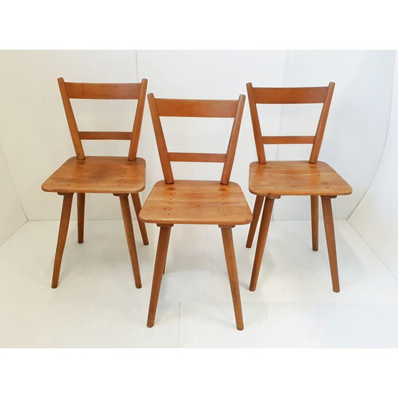 Image 1 of Set van 3 vintage stoelen van Adolf Schneck voor Schâfer, 1940