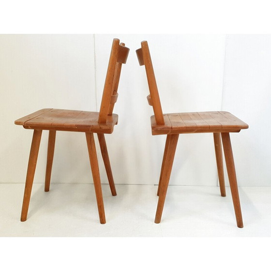 Image 1 of Set van 3 vintage stoelen van Adolf Schneck voor Schâfer, 1940