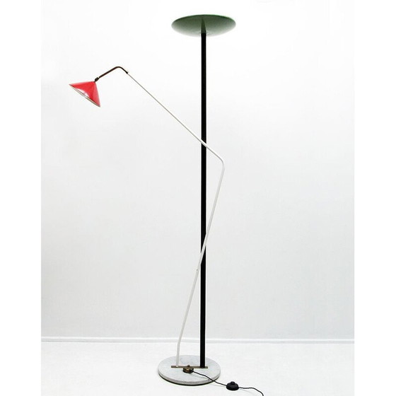 Image 1 of Vintage vloerlamp met dubbele bodem, Italië 1950