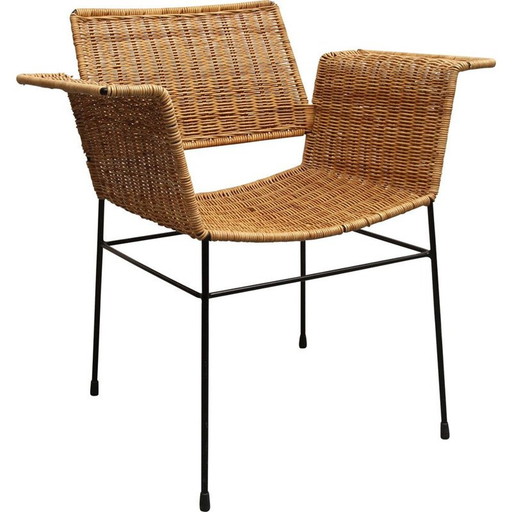 Vintage mandfauteuil van Herta Marta Witzemann voor Erwin Behr, jaren 1960