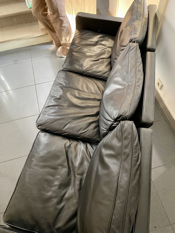 Image 1 of Reproductie Pk31-3 Zwart Leren Sofa