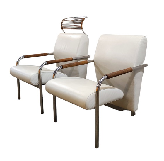 Image 1 of 2x Zanotta fauteuil