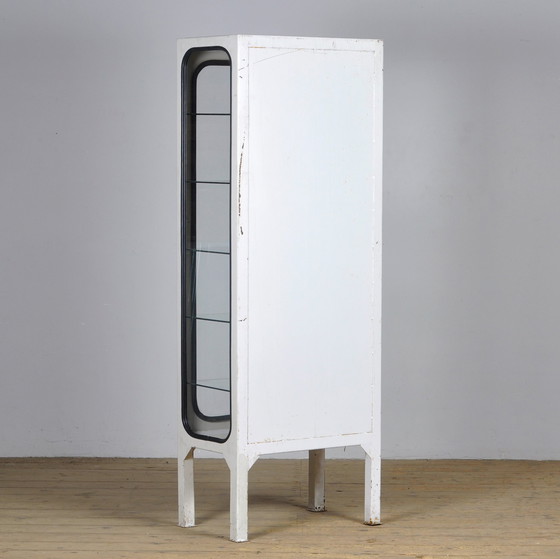 Image 1 of Vintage medische kast van IJzer en Glas , jaren 70