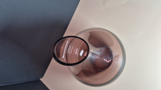 Image 1 of Ikea Sannolik handgemaakt paars amethist glazen vingerhoed - Hoogte 18 cm