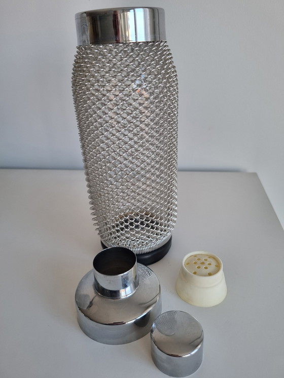 Image 1 of Syphon En Cocktailshaker. Jaren 70. Met Originele Gebruiksaanwijzing.