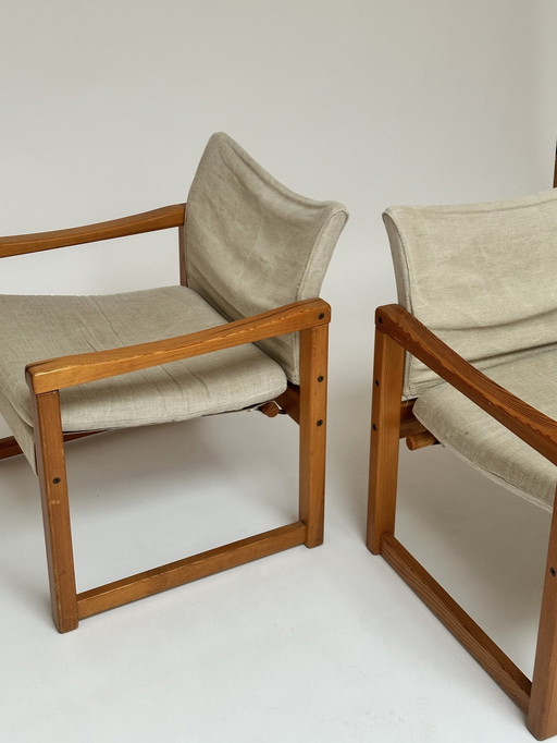 Scandinavische Safari Fauteuil van Karin Mobring, Jaren 80 / Vintage Fauteuils