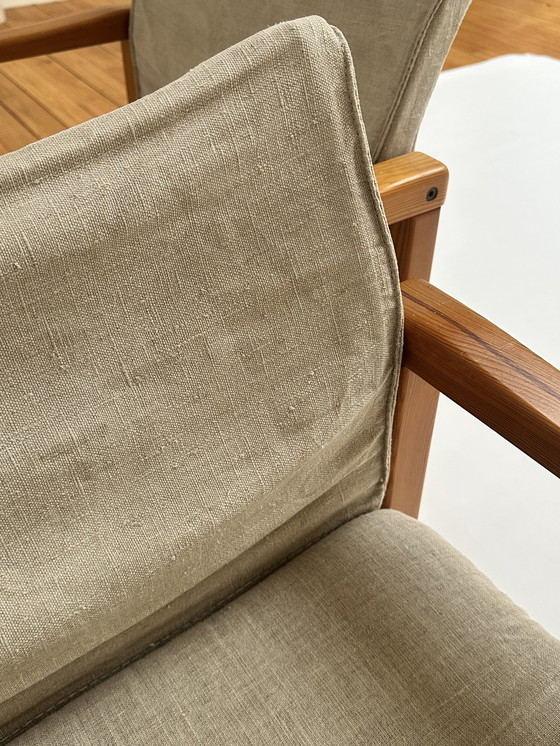 Image 1 of Scandinavische Safari Fauteuil van Karin Mobring, Jaren 80 / Vintage Fauteuils