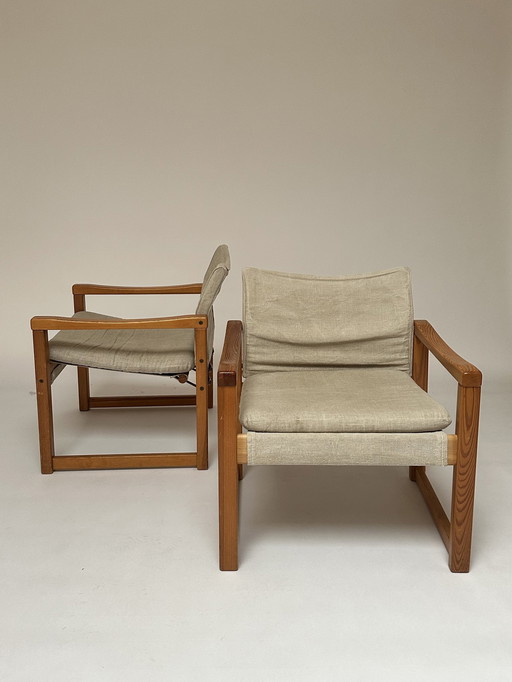 Scandinavische Safari Fauteuil van Karin Mobring, Jaren 80 / Vintage Fauteuils