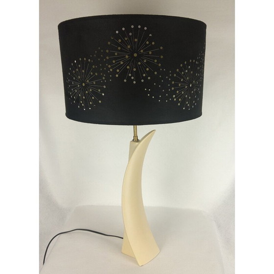 Image 1 of Vintage "Concorde" lamp van wit keramiek, 1960