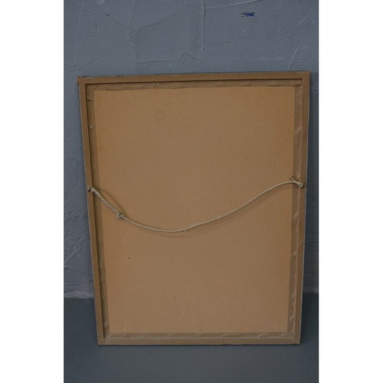 Image 1 of Vintage moderne houtsnede door Barbro Cheesman, Zweden 1953