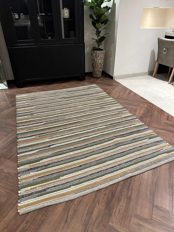 Image 1 of Veer Carpets Handwoven 280 Blue Vloerkleed