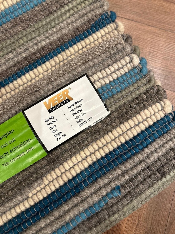 Image 1 of Veer Carpets Handwoven 280 Blue Vloerkleed