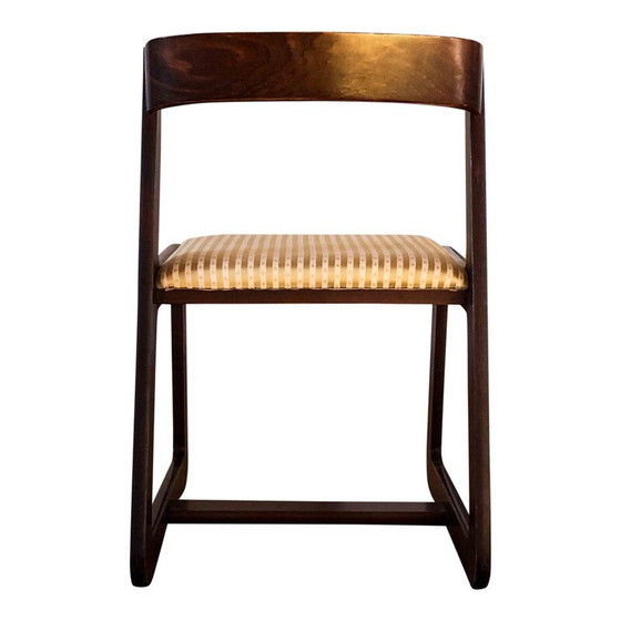 Image 1 of Set van 6 vintage beukenhouten eetkamerstoelen van Mario Sabot, Italië 1970