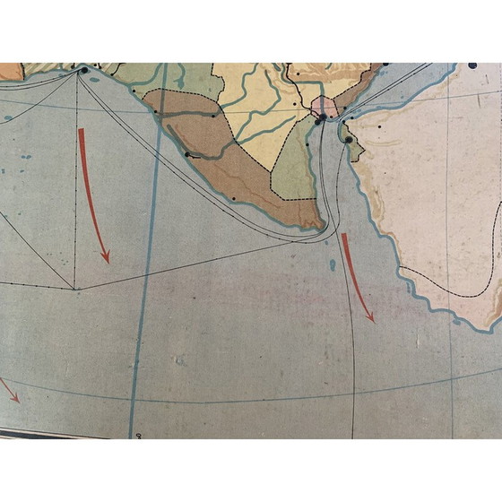 Image 1 of Vintage geografische kaart "Politiek Afrika - n°17 en 17 bis" door Vidal Lablache, 1930