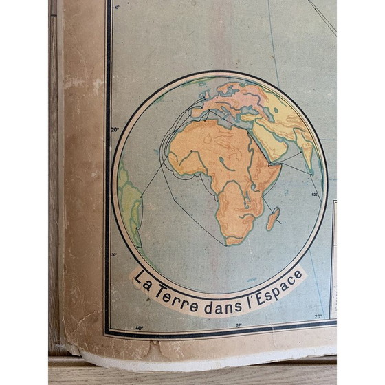 Image 1 of Vintage geografische kaart "Politiek Afrika - n°17 en 17 bis" door Vidal Lablache, 1930