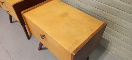 Image 1 of Set van 2 vintage nachtkastjes