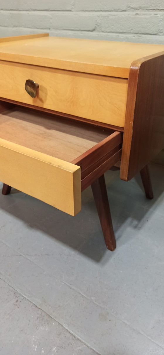 Image 1 of Set van 2 vintage nachtkastjes