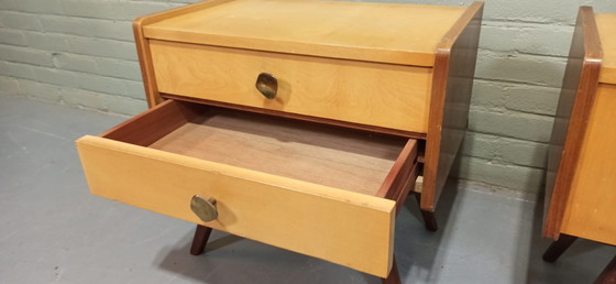 Image 1 of Set van 2 vintage nachtkastjes