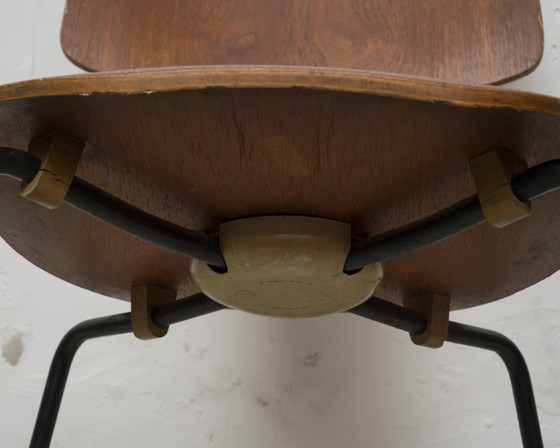 Image 1 of 6x Fritz Hansen Hammer Stoel Arne Jacobsen