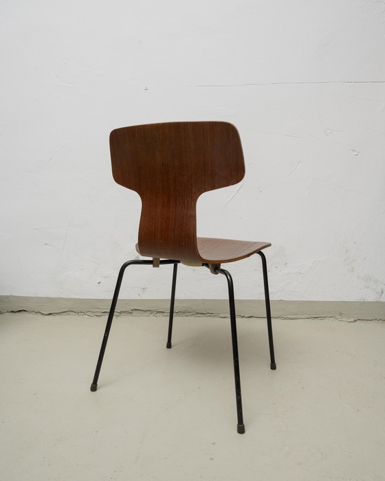 Image 1 of 6x Fritz Hansen Hammer Stoel Arne Jacobsen