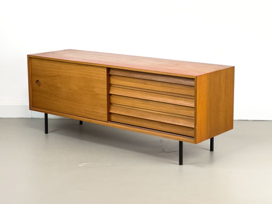 Image 1 of Mid Century Teakhouten dressoir van Franzmeyer Möbel, 1969