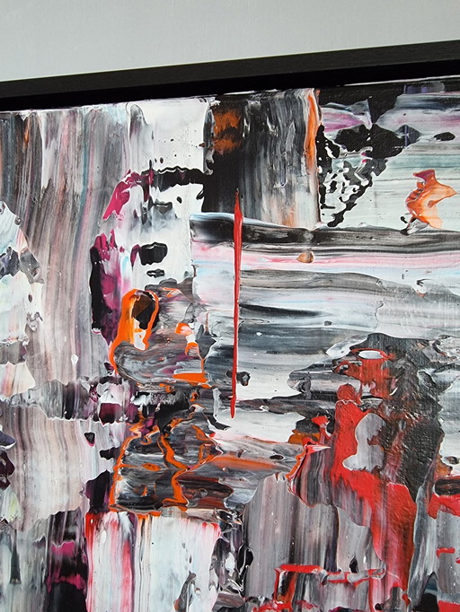 Frances Eckhardt - Abstract Schilderijtje 40X60 Cm Nr 16