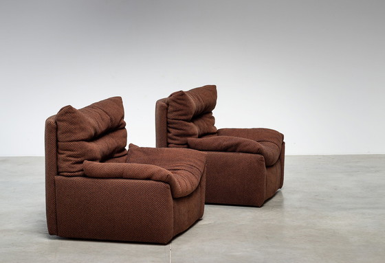 Image 1 of Paar loungestoelen model 'Dianthus' van Michel Ducaroy voor Ligne Roset 1978.