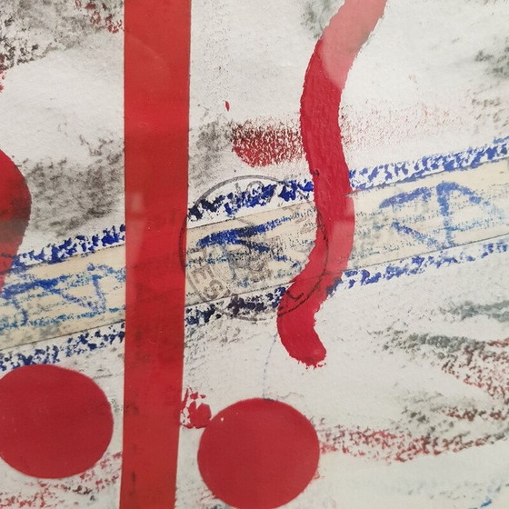 Image 1 of Vintage abstract schilderij van Johan Desimpele, 1949