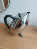 Alessi Pengiun theepot roestvrij staal zilver vintage