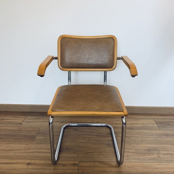 Image 1 of Paar vintage B64 stoelen van Marcel Breuer, 1980