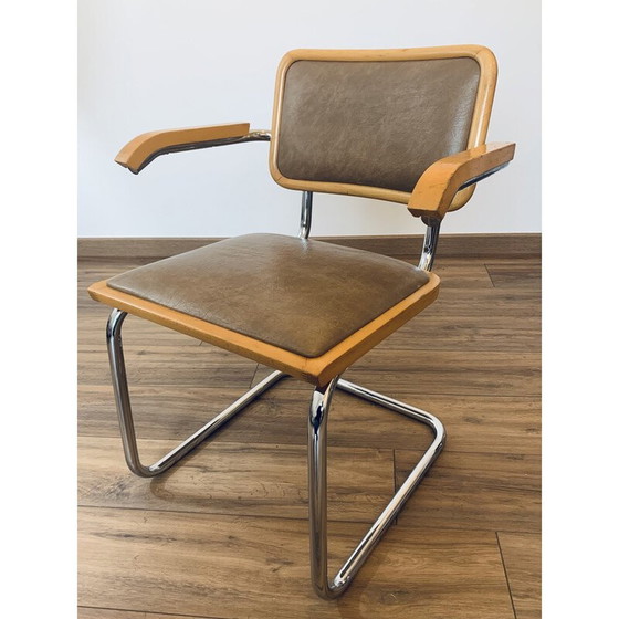 Image 1 of Paar vintage B64 stoelen van Marcel Breuer, 1980