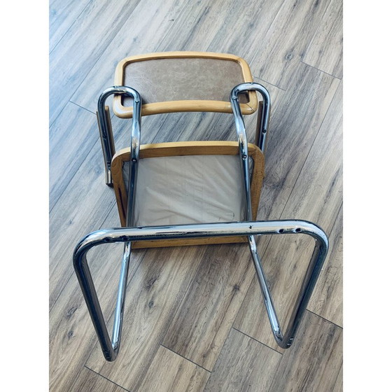 Image 1 of Paar vintage B64 stoelen van Marcel Breuer, 1980