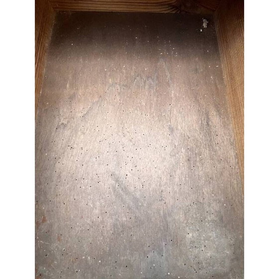 Image 1 of Vintage handwerkkast met 4 lades en schelpvormige handgrepen