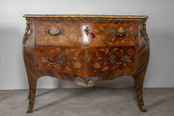 Image 1 of 2x Franse Commodes Louis Xv