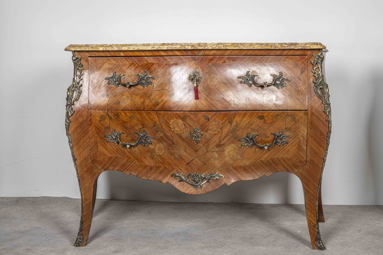 Image 1 of 2x Franse Commodes Louis Xv