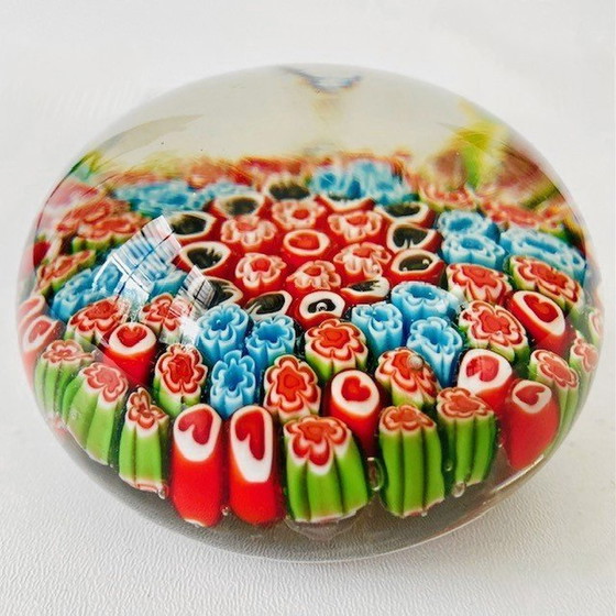 Image 1 of Vintage Murano presse papier millefiori 1970's