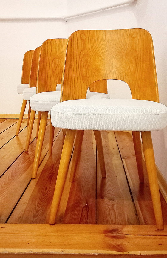 Image 1 of Tsjecho-Slowaakse stoelen toegeschreven aan O. Haerdtl voor Ton, 1960S, set van 4