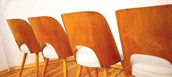 Image 1 of Tsjecho-Slowaakse stoelen toegeschreven aan O. Haerdtl voor Ton, 1960S, set van 4