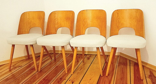 Tsjecho-Slowaakse stoelen toegeschreven aan O. Haerdtl voor Ton, 1960S, set van 4