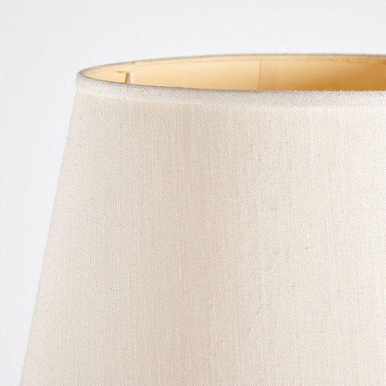 Image 1 of Vintage smeedijzeren vloerlamp met kap, Italië 1960