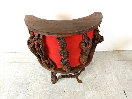 Image 1 of Vintage bar met twee krukken