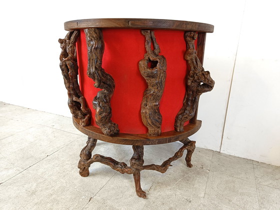 Image 1 of Vintage bar met twee krukken