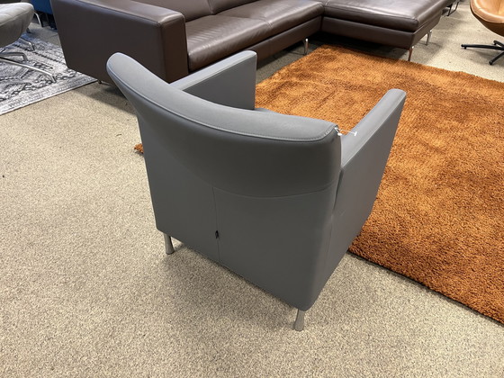 Image 1 of Nieuw Gelderland 6772 Fauteuil grijs leer