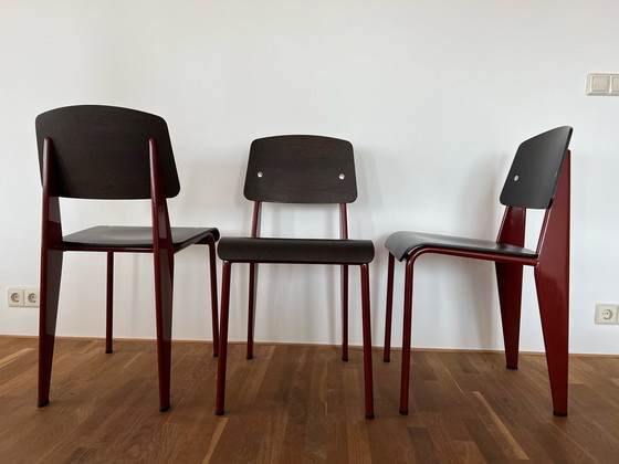 Image 1 of Vitra stoelen Jean Prouvé x 6