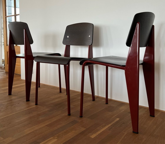 Image 1 of Vitra stoelen Jean Prouvé x 6