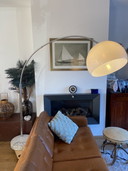 Vintage booglamp marmeren voet