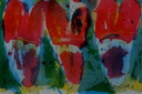 Jan Cremer - Ingelijste kleuren litho: Tulpen - 1991(Nette lijst!)