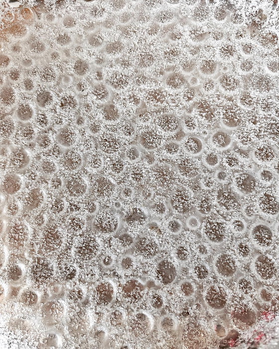 Image 1 of Vintage ice glass plafondlamp