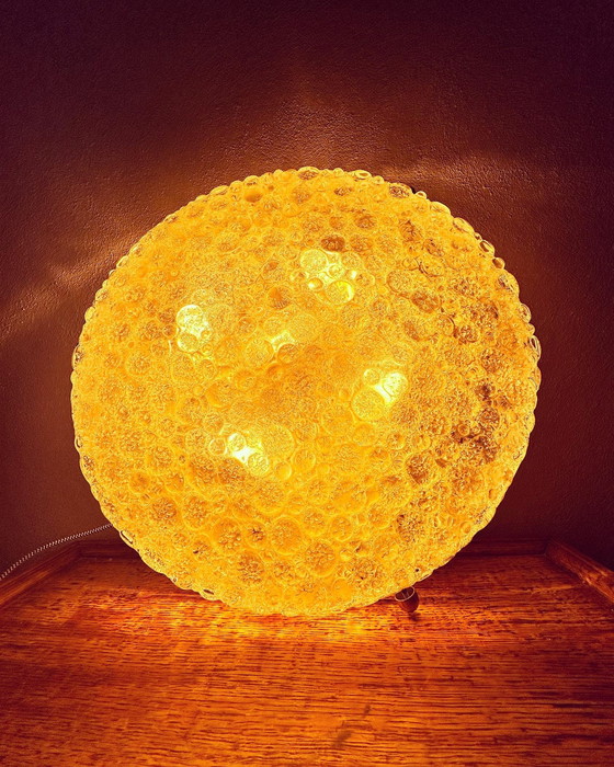 Image 1 of Vintage ice glass plafondlamp