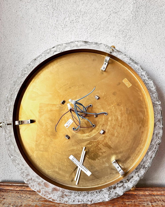 Image 1 of Vintage ice glass plafondlamp